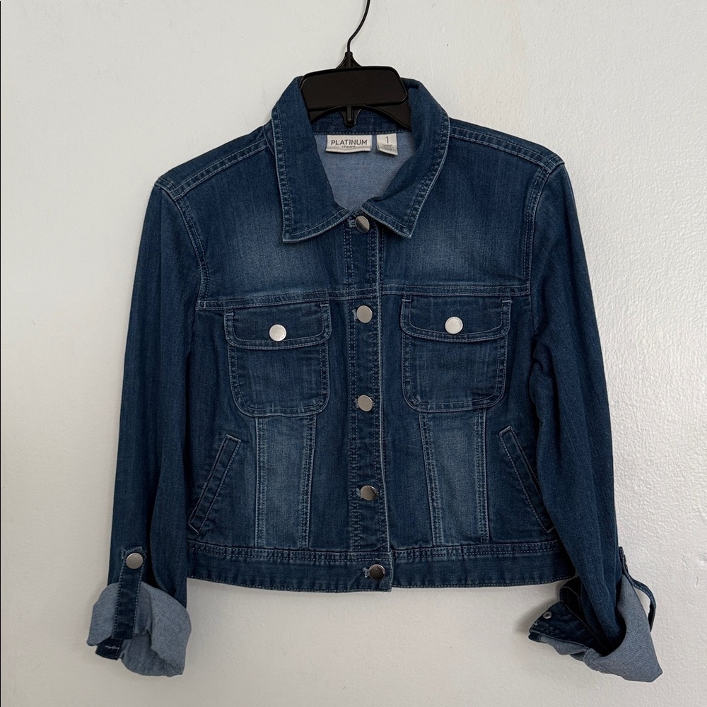 Chico's Dark Blue Jean Jacket